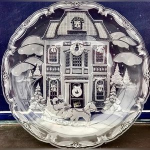 Vintage Retired Brand New Old Stock MIKASA WINTER WONDERLAND Hostess Platter